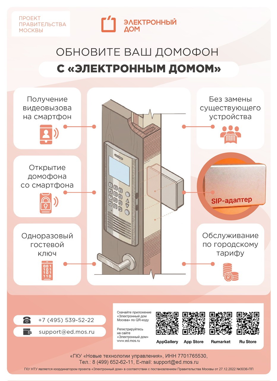 Приложение 4. «Обновите ваш домофон с „Электронным домом“»